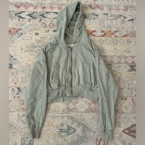 Aeropostale cropped zip up hoodie size small